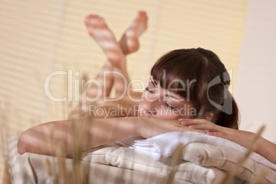 Spa - Young woman at wellness therapy