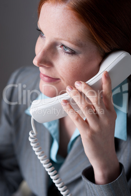 Successful executive businesswoman on the phone