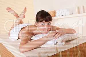 Spa - Young woman at wellness therapy