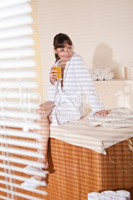 Spa - Young happy woman at wellness therapy