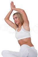 Fitness series - Young woman in yoga position