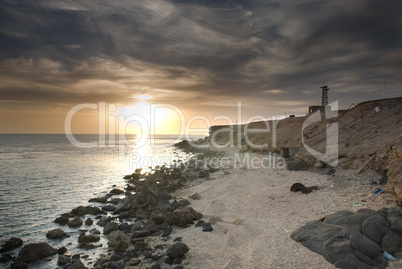 Sunrise over the ocean