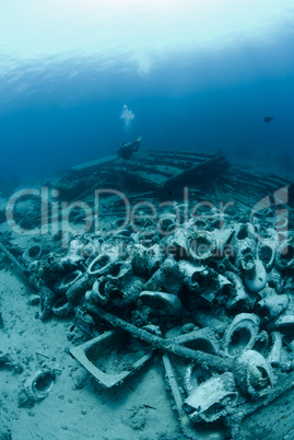 Underwater wreckage