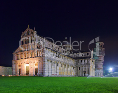 Pisa Kathedrale Nacht - Pisa cathedral night 06