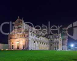 Pisa Kathedrale Nacht - Pisa cathedral night 06