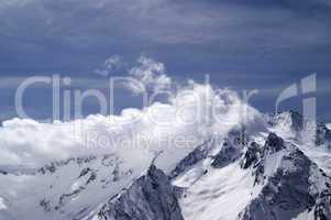 Mountains in cloud