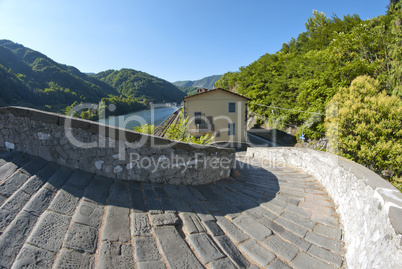 Devils Bridge Fisheye View, Lucca