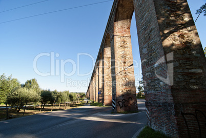 Ancient Aqueduct in Lucca, Italy