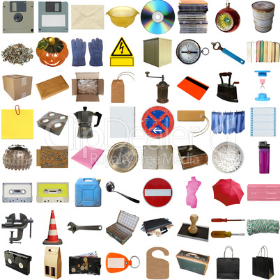 Many objects isolated