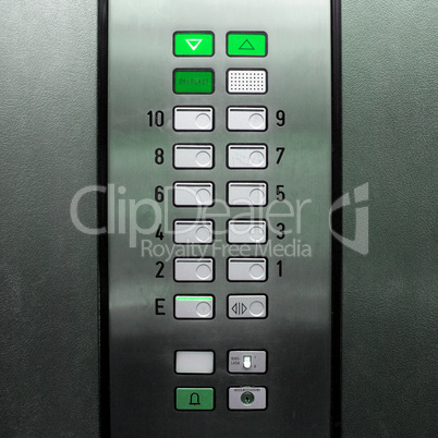 Lift elevator keypad