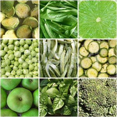 Vegetables collage