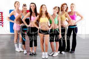 full length of fit women
