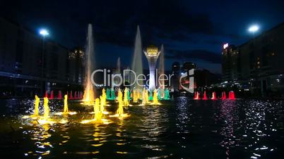 Light flower fountain.