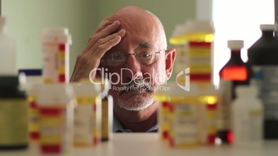 Older man distressed about prescriptions