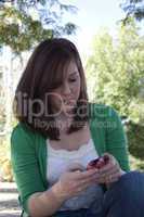 Younger Girl Texting