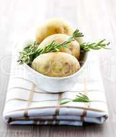 frische Kartoffeln und Rosmarin / fresh potato and fresh rosemar