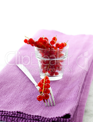 Johannisbeeren und Gabel / currant and fork