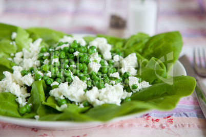 Fresh pea salad