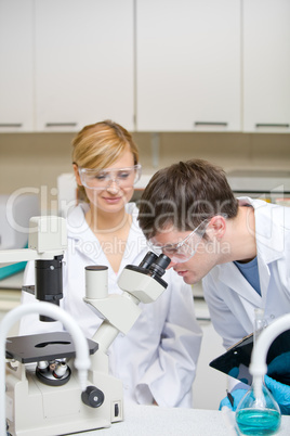 Caucasian scientists