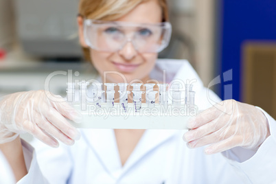 Portrait of a smiling female scientist