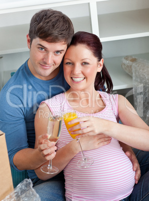 pregnant woman with her husband