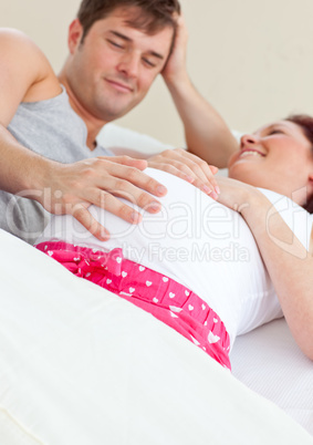 pregnant woman with her husband