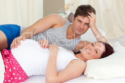 pregnant woman with her husband