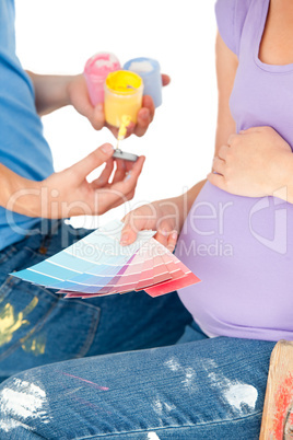 pregnant woman and her husband