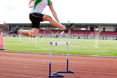 male athlete jumping