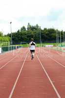 Concentrated male sprinter training