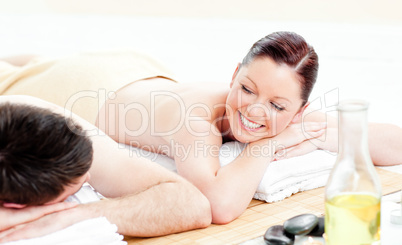 couple receiving a back massage