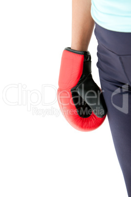 Close-up of boxing gloves