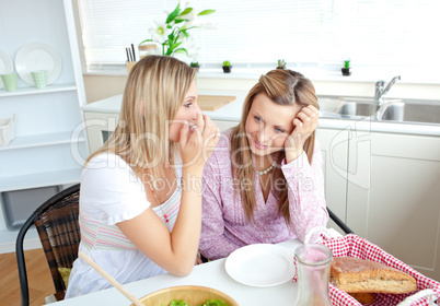 female friends talking together