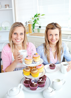 Portrait of two female friends