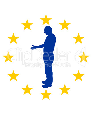 Europäischer Handschlag