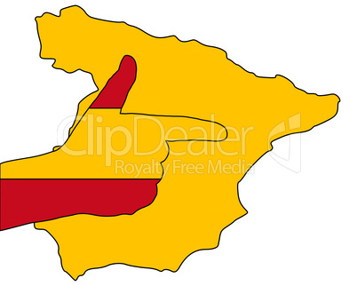 Spanisches Handzeichen Spanisches Handzeichen
