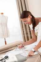 Fashion designer working at studio