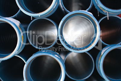 blue pipes