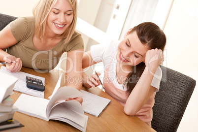 Student series - Two girls studying together