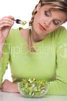 Healthy lifestyle series - Woman eating kiwi