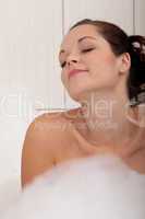 Body care series - Beautiful young woman in the bathtub