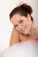 Body care series - Young woman in the bathtub