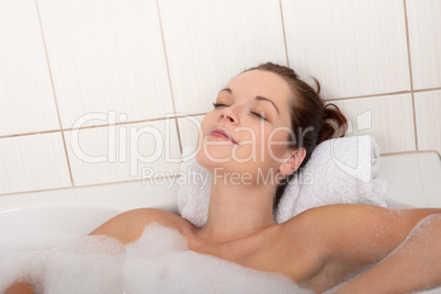 Body care series - Woman enjoying bath