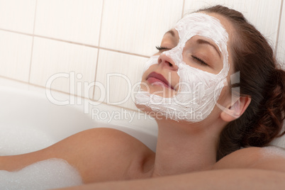 Body care series - Woman with facial mask