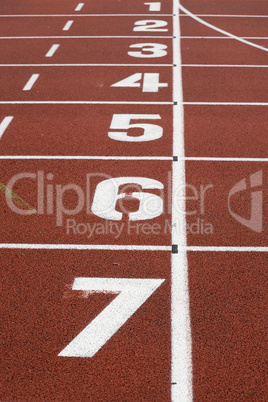 Start line at stadium