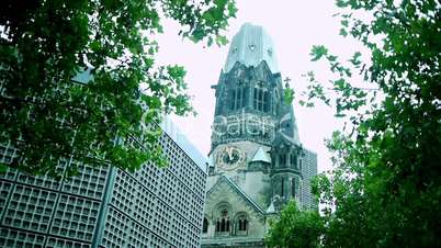 Berlin - Kaiser Wilhelm Memorial Church with Weaving Trees