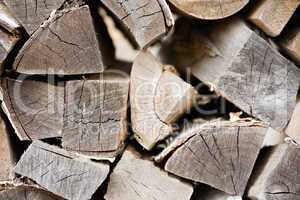 woodpile closeup