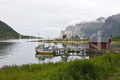 Rural wooden pier