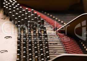 grand piano close-up