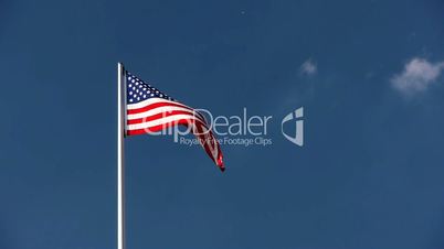 US Flag in the Wind